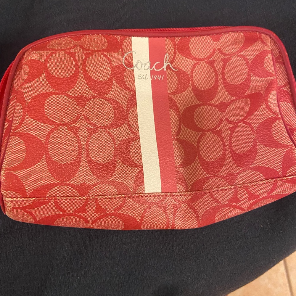 Coach makeup bag.